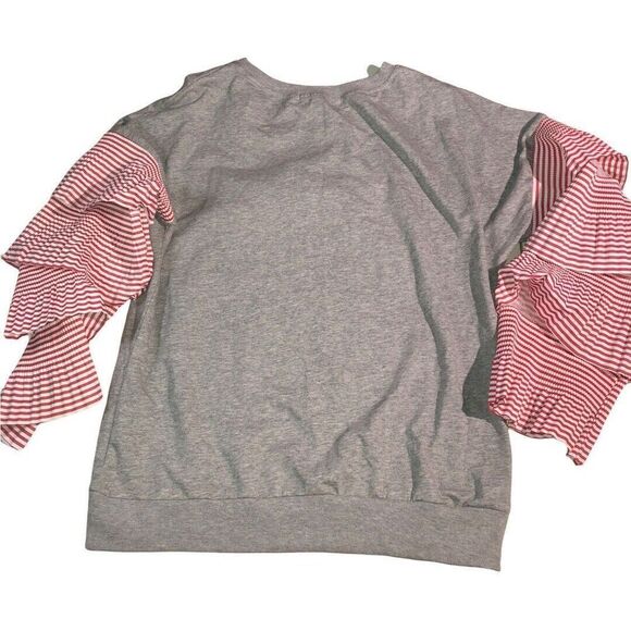 Women’s Large LC lizette collection Shirt. RARE Cat Face Anime Graphic LS - Picture 4 of 10